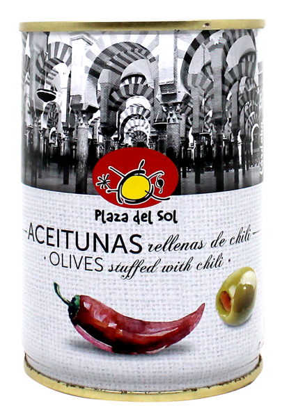 Изображение Оливки с перцем чили Плаза дель Соль из Аликанте Плаза Дель Соль ж/б, 280 г