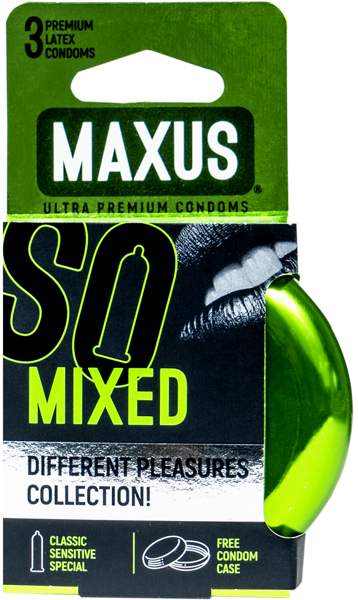 Изображение Презервативы 3 вида Максус миксед ФармЛайн ж/б, 3 шт