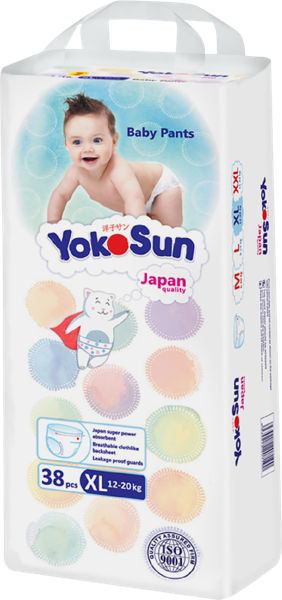Изображение Трусики XL 12-20 кг Йокосан комфорт Азия Лайф м/у, 38 шт