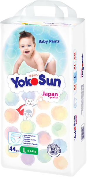 Изображение Трусики L 9-14 кг Йокосан комфорт Азия Лайф м/у, 44 шт
