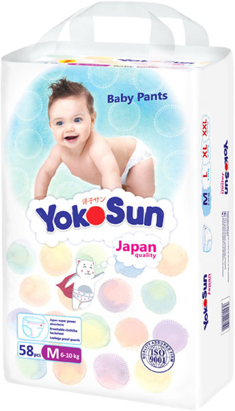 Изображение Трусики M 6-10 кг Йокосан комфорт Азия Лайф м/у, 58 шт