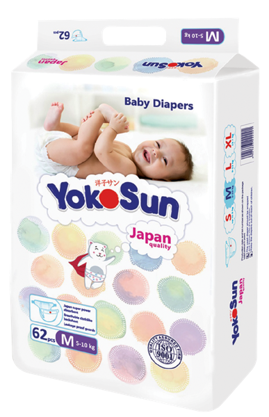 Изображение Подгузники M 5-10 кг Йокосан комфорт Азия Лайф м/у, 62 шт