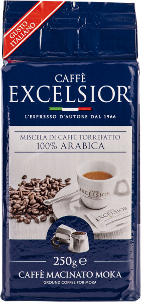 Изображение Кофе молотый Эксельсиор мока 100% арабика Эксельсиор СРЛ м/у, 250 г