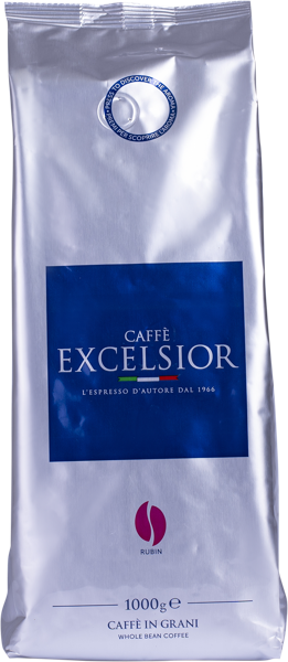 Изображение Кофе в зернах Эксельсиор рубин 60% арабика Эксельсиор СРЛ м/у, 1 КГ