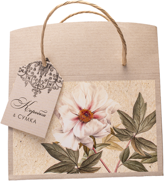 Изображение Коробка-сумка 17,8*12см Лакарт цветок Лакарт , 1 шт