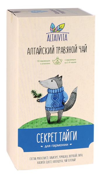 Изображение Чай травяной в пирамидках Алтайвита секрет тайги Алтайвита кор, 10*4 г