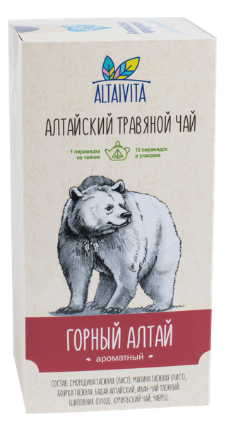Изображение Чай травяной в пирамидках Алтайвита горный алтай Алтайвита кор, 10*4 г