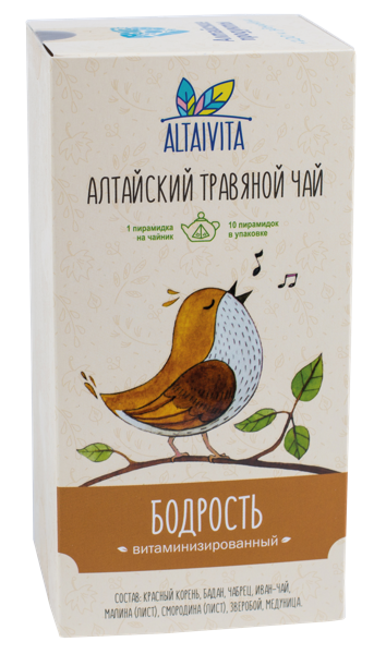 Изображение Чай травяной в пирамидках Алтайвита бодрящий Алтайвита кор, 10*4 г