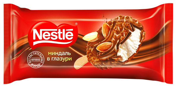 Изображение Мороженое эскимо Нестле миндаль в глазури Фронери Рус м/у, 59 г