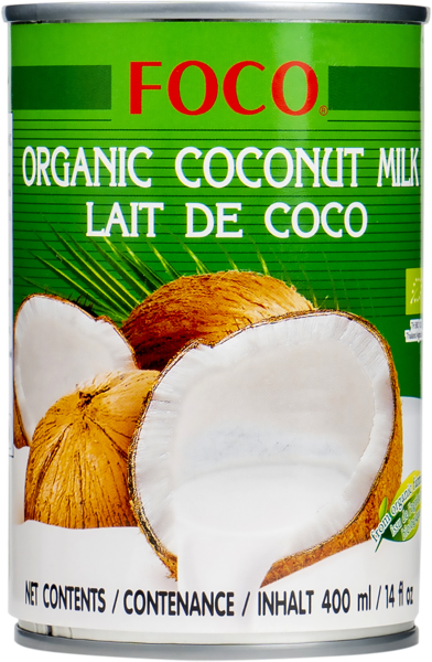 Изображение Молоко кокосовое Фоко БИО Тай Агри Фудс ж/б, 400 мл