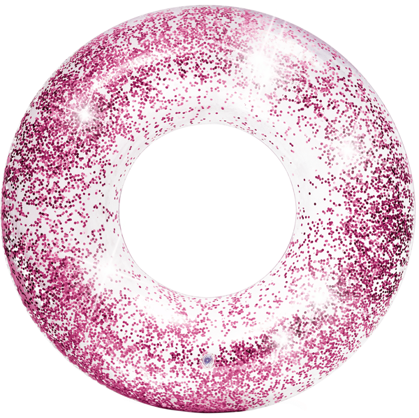 Изображение Круг 107см для плавания Интекс прозрачный с блестками Интекс к/у, 1 шт