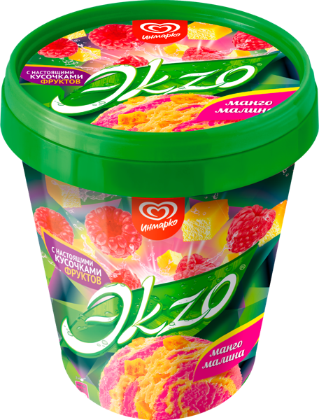 Изображение Мороженое Экзо манго малина Инмарко п/у, 520 г