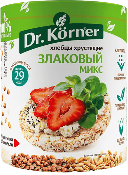 Изображение Хлебцы злаковый микс Др. Кёрнер Хлебпром м/у, 90 г