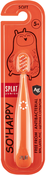 Изображение Зубная щетка детская с 5 лет Сплат джуниор мягкая ионы серебра Сплат Косметика п/у, 1 шт