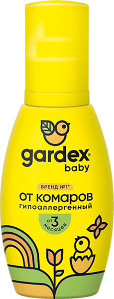 Изображение Спрей от комаров детский Гардекс бейби с 3 месяцев Юпеко ж/б, 75 мл