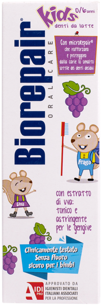 Изображение Зубная паста детская 0-6лет Биорепеир кидс виноград Косвелл к/у, 50 мл