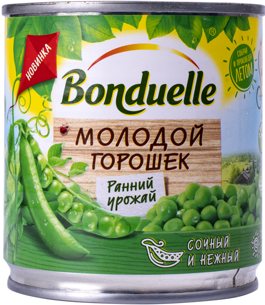 Изображение Горошек зеленый Бондюэль молодой Бондюэль ж/б, 200 г