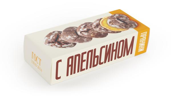 Изображение Пряники Полет шоколадные с апельсином Полет кор, 250 г