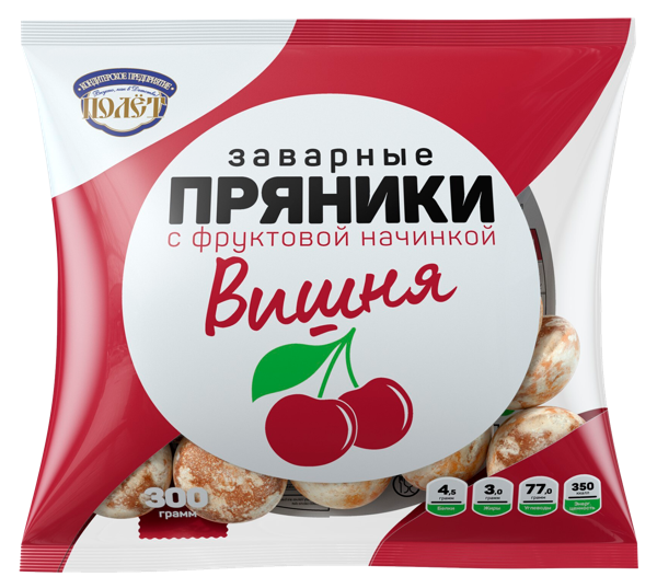 Изображение Пряники Полет вишня Полет м/у, 300 г