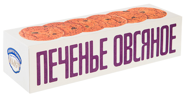 Изображение Печенье овсяное ГОСТ Полет с изюмом Полет кор, 250 г