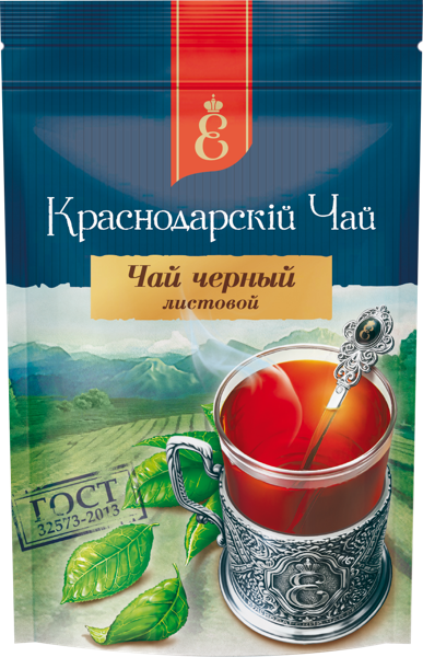 Изображение Чай черный Краснодарский чай Века Объединение Краснодарский м/у, 90 г