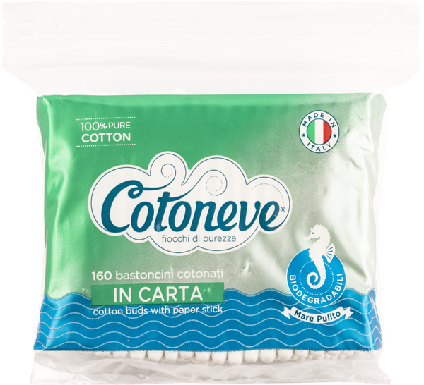 Изображение Ватные палочки 100% хлопок Котонев Сисма м/у, 160 шт