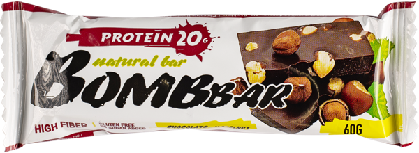 Изображение Батончик протеиновый Бомббар шоколад фундук Фитнес Фуд м/у, 60 г