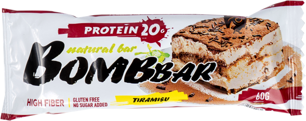 Изображение Батончик протеиновый Бомббар тирамису Фитнес Фуд м/у, 60 г