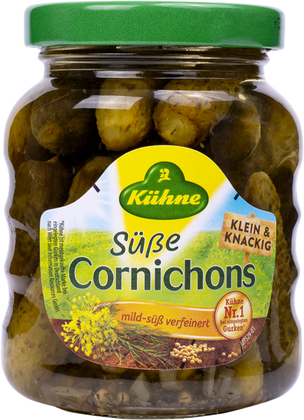 Изображение Корнишоны маринованные Кюне сладкие Карл Кюне с/б, 180 г