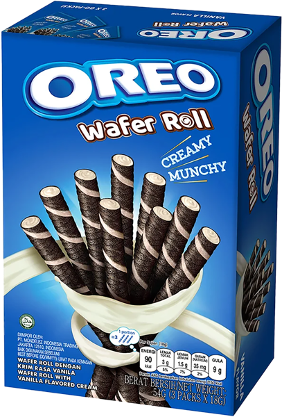 Изображение Вафельные трубочки Орео ваниль Мондэлис кор, 54 г