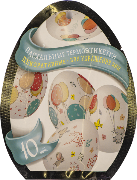 Изображение Термоэтикетка пасхальная Домашняя кухня в ассортименте Топ Продукт м/у, 10 шт