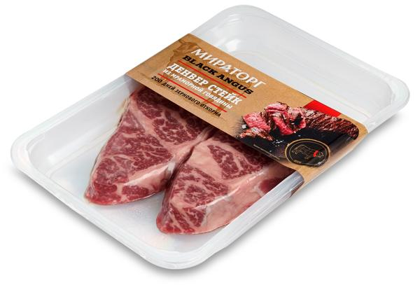 Изображение Мясо охлаждённое Стейк Денвер из мраморной говядины Мираторг ТК в/у, 290 г