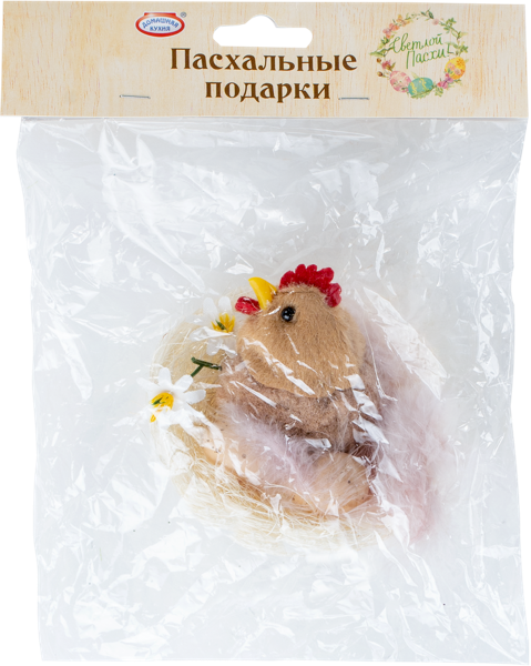 Изображение Сувенир Пасхальный Домашняя кухня курочка в гнезде Топ Продукт м/у, 1 шт