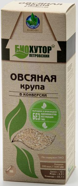 Изображение Крупа овес Био хутор Петровский Щепетьева ИП к/у, 300 г
