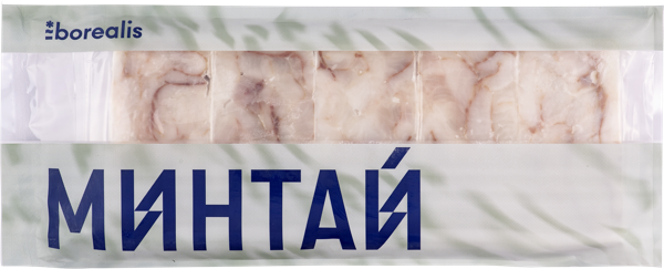 Изображение Рыба замороженная Бореалис минтай филе блочное без к Норебо Ру м/у, 750 г