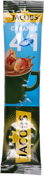 Изображение Кофе растворимый Монарх 4 в 1 карамель Якобс Дау Рус м/у, 13,5 г