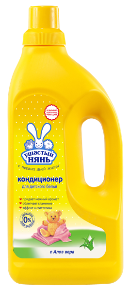 Изображение Кондиционер для белья Ушастый нянь алоэ вера детский Невская Косметика п/у, 1,2 мл