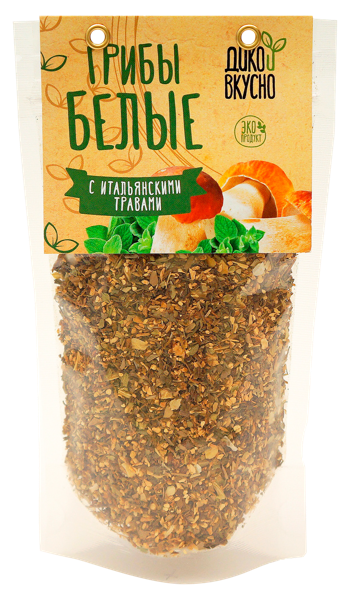 Изображение Грибы белые сушеные Дико вкусно с итальянскими травами Союз Продукт м/у, 50 г