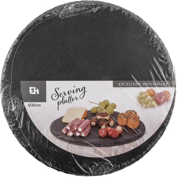 Изображение Доска 30см сервировочная Купман черный сланец Купман Интернэшнл , 1 шт