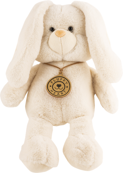 Изображение Мягкая игрушка 25 см Флаффи харт зайка Джиангсу Сохо к/у, 1 шт