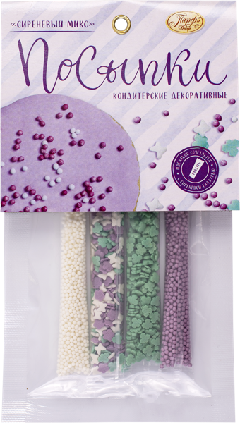 Изображение Посыпка кондитерская Парфэ сиреневый микс Топ Продукт м/у, 20 г