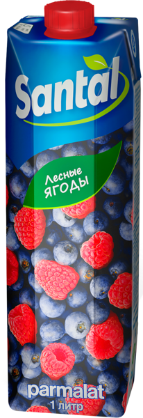 Изображение Напиток сокосодержащий Сантал лесные ягоды Пармалат т/п, 1,05 л