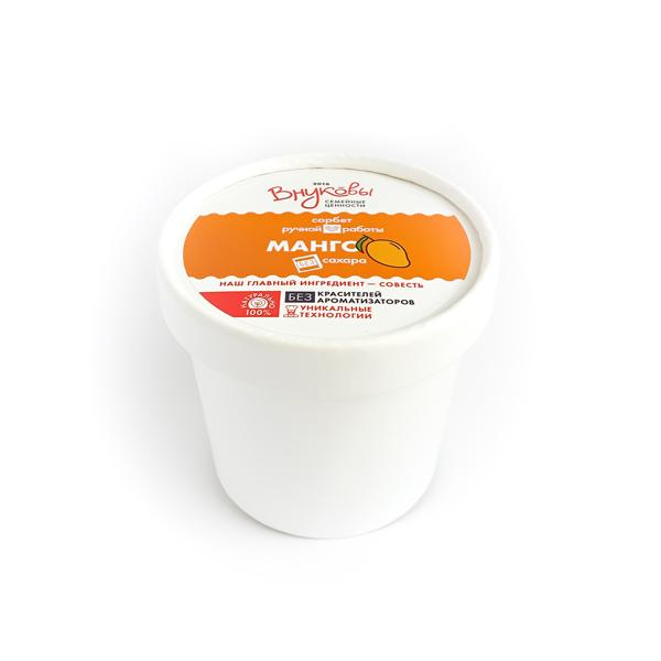 Изображение Сорбет г.Краснодар Внуковы манго без сахара ЭкоЖизнь к/у, 80 г