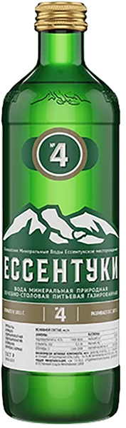 Изображение Мин вода газ рН6,2-6,9 Ессентуки №4 лечебно-столовая Тэсти с/б, 0,45 л