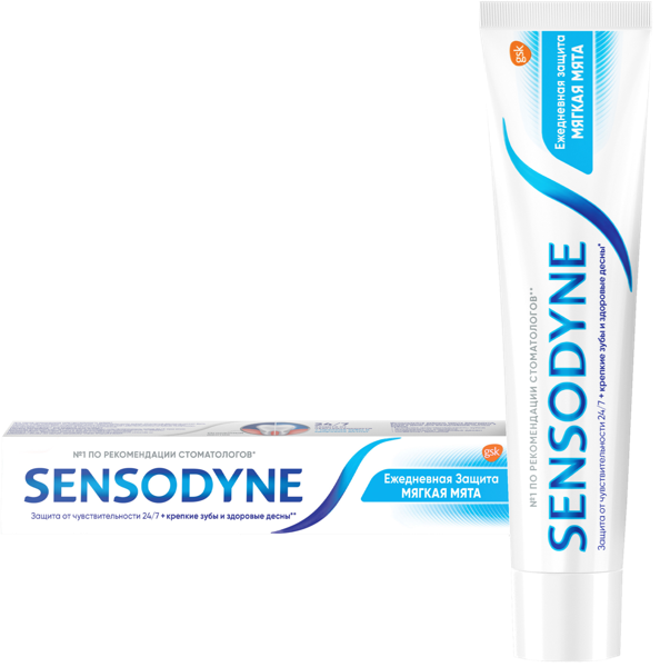 Изображение Зубная паста защита десен Сенсодин мягкая мята Глаксо Смит Кляйн к/у, 65 мл