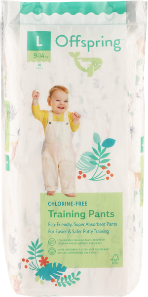 Изображение Трусики L 9-14кг Оффспринг Фуджиан Блю м/у, 36 шт