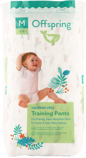 Изображение Трусики M 6-11кг Оффспринг совы джунгли рыбки Фуджиан Блю м/у, 42 шт