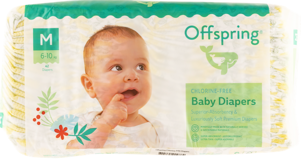 Изображение Подгузники М 6-10кг Оффспринг Фуджиан Блю м/у, 42 шт