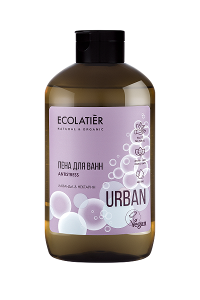 Изображение Пена для ванны Эколатье урбан БИО лаванда нектарин ЭкоЛаборатория п/у, 600 мл