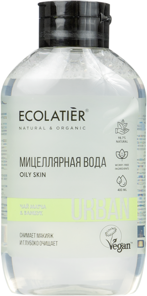 Изображение Мицеллярная вода для лица Эколатье урбан БИО чай матча бамбук очищение ЭкоЛаборатория п/у, 400 мл